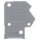 Wago 254-900 Abschlussplatte 1 mm dick anrastbar schwarz