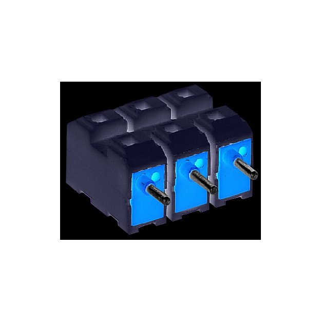 Wago 272-453/272-469 Netzanschlussklemme ohne PE-Kontakt ohne Drücker ohne Rastfüße 3-polig 2,50 mm² weiß