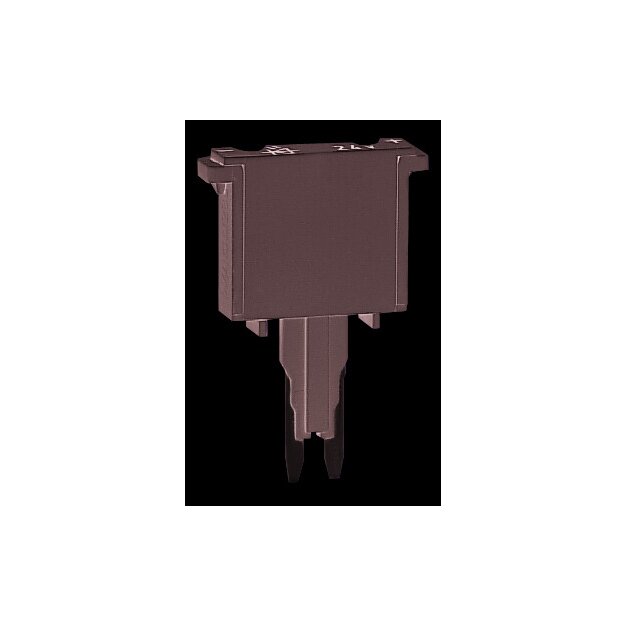 Wago 280-856 Sicherungsstecker mit eingelöteter Miniatursicherung 2 A FF 5 mm breit grau