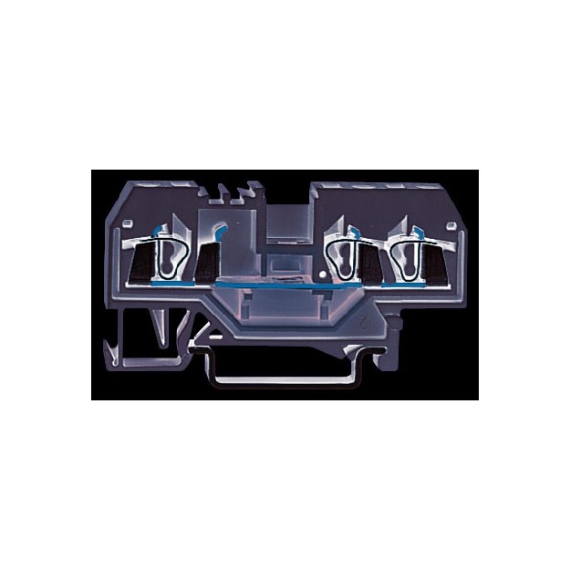 Wago 280-993 3-Leiter-Durchgangsklemme 2,5 mm² für Anwendungen Ex e II geeignet mittige Beschriftung für Tragschiene 35 x 15 und 35 x 7,5 CAGE CLAMP® 2,50 mm² lichtgrau