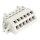 Wago 721-306/031-000 1-Leiter Federleiste, abgewinkelt CAGE CLAMP® 2,5 mm² Rastermaß 5 mm 6-polig 100% fehlsteckgeschützt Befestigungflansch 2,50 mm² lichtgrau