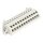 Wago 721-312/031-000 1-Leiter Federleiste, abgewinkelt CAGE CLAMP® 2,5 mm² Rastermaß 5 mm 12-polig 100% fehlsteckgeschützt Befestigungflansch 2,50 mm² lichtgrau