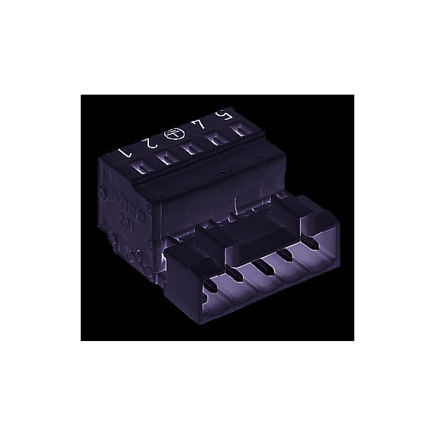 Wago 721-604/000-042 1-Leiter-Stiftleiste CAGE CLAMP® 2,5 mm² Rastermaß 5 mm 4-polig voreilender PE-Kontakt 100% fehlsteckgeschützt direkt bedruckt 2,50 mm² lichtgrau