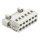 Wago 721-606 1-Leiter-Stiftleiste CAGE CLAMP® 2,5 mm² Rastermaß 5 mm 6-polig 100% fehlsteckgeschützt 2,50 mm² lichtgrau