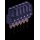 Wago 722-132/005-000 Federleiste für Reihenklemmen Stifte 0,6 x 1 mm gerade 100% fehlsteckgeschützt Rastermaß 5 mm 2-polig lichtgrau