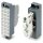 Wago 726-611 Potentialblock Aufdruck 1-24 mit 1 Einspeiseklemme inkl. Abschlussplatte Kammerfarbe einheitlich weiß Kammerkennzeichnung in senkrechter Linie für 19"-Gestelle Schmale Bauform 2,50 mm² dunkelgrau