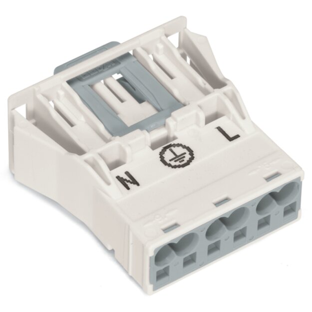 Wago 770-733 Snap-In-Stecker 3-polig Kod. A 4,00 mm² weiß