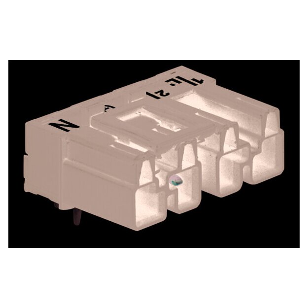 Wago 770-814/011-000 Stecker für Leiterplatten abgewinkelt 4-polig Kod. A schwarz
