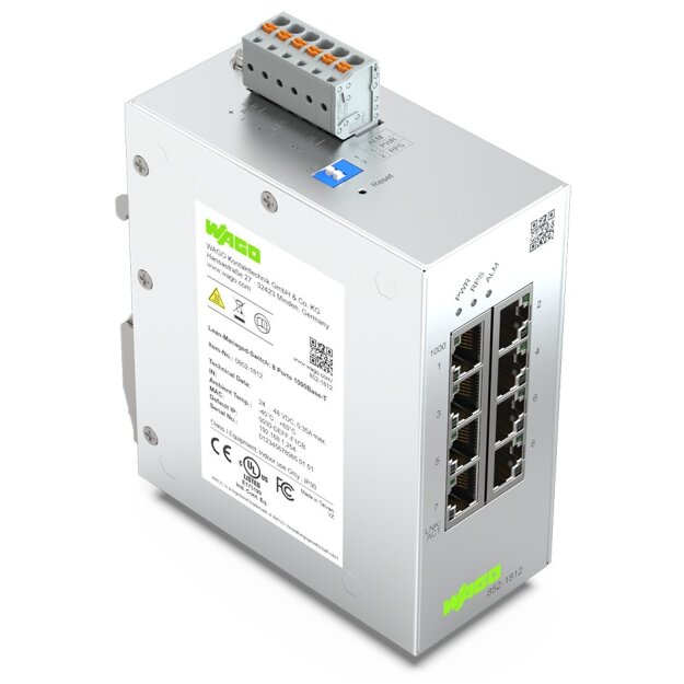 Wago 852-1812 Lean-Managed-Switch 8 Ports 1000Base-T