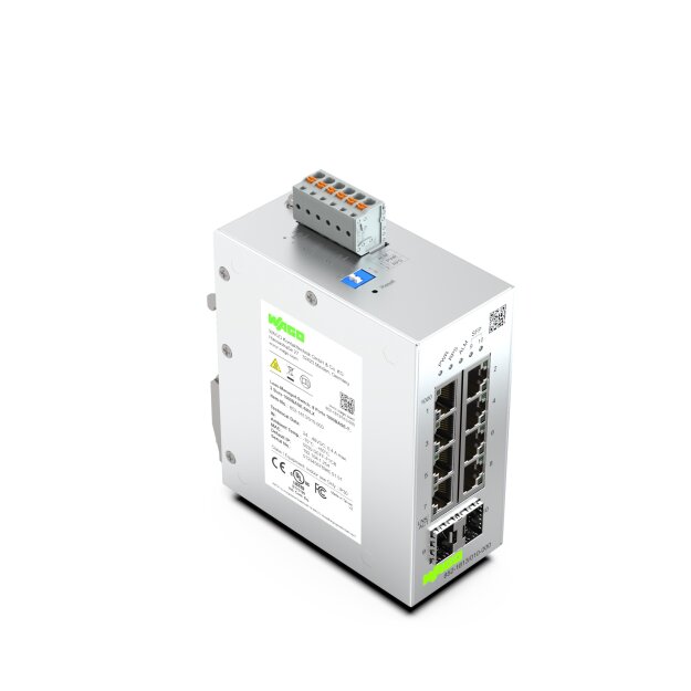 Wago 852-1813/010-000 Lean-Managed-Switch 8 Ports 1000Base-T 2-Slot 1000BASE-SX/LX