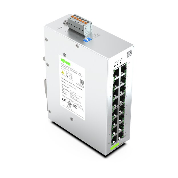 Wago 852-1816/010-000 Lean-Managed-Switch 16 Ports 1000Base-T lichtgrau