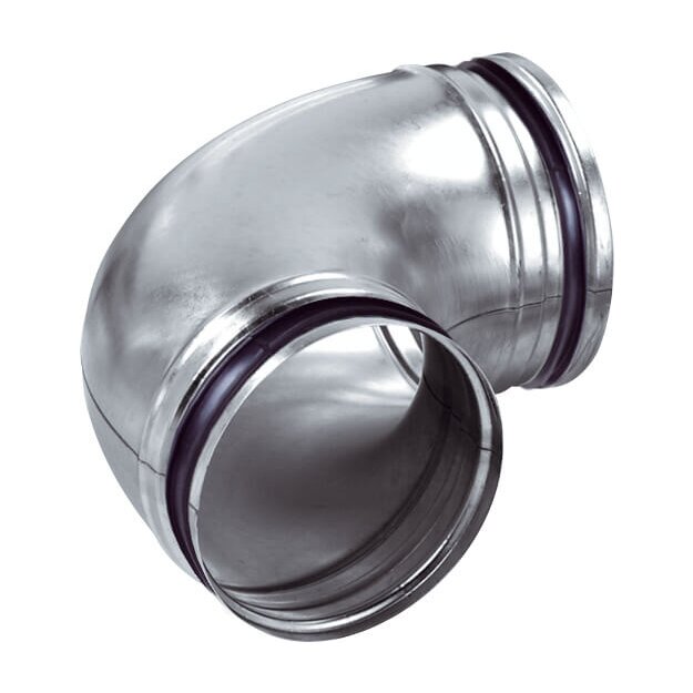 Maico B90-125 Bogen B90-125 gezogen Rollringdichtung 90 Grad DN125