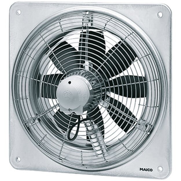 Maico DZQ 25/2 B Axial-Wandventilator DZQ 25/2 B quadrat. Wandplatte Drehstrom DN250