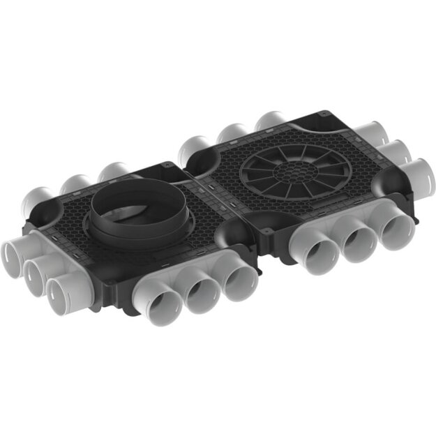 Maico MA-FDV18-63 Luftverteiler doppelt MA-FDV18-63 18 Anschlüsse DN 63