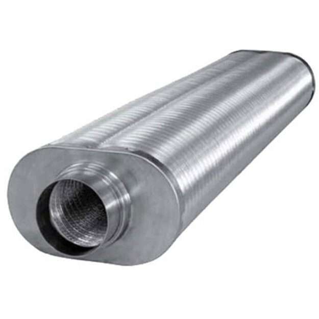 Maico RSOF 10/50 Flacher Ovalschalldämpfer RSOF 10/50 Länge 500 mm DN100