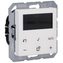 JUNG HOME Raumthermostat-Set mit 1790RTR Raumtemperaturregler-Einsatz mit Fühleranschluss + BTA1791WW Raumthermostat-Display Glas Alpinweiß Serie A