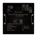 JUNG HOME RaumthermostatSet 1790RTR Raumtemperaturregler-Einsatz Fühleranschluss + BTA1791SW Raumthermostat-Display Glas Schwarz Serie A