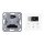 JUNG HOME Raumthermostat Set1790RTR Einsatz + BTLS1791WW Display Glas Alpinweiß