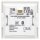 JUNG HOME Raumthermostat Set1790RTR Einsatz + BTLS1791WW Display Glas Alpinweiß