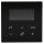 JUNG HOME Raumthermostat Set 1790RTREinsatz + BTA1791SW Display Glas Schwarz