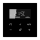JUNG HOME Raumthermostat Set 1790RTREinsatz + BTA1791SW Display Glas Schwarz