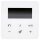 JUNG HOME Raumthermostat Set 1790RTR Einsatz /BTCD1791WW Display Glas Alpinweiß