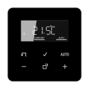 JUNG HOME Raumthermostat-Set 1790RTR Einsatz & BTCD1791SW Display Glas Schwarz