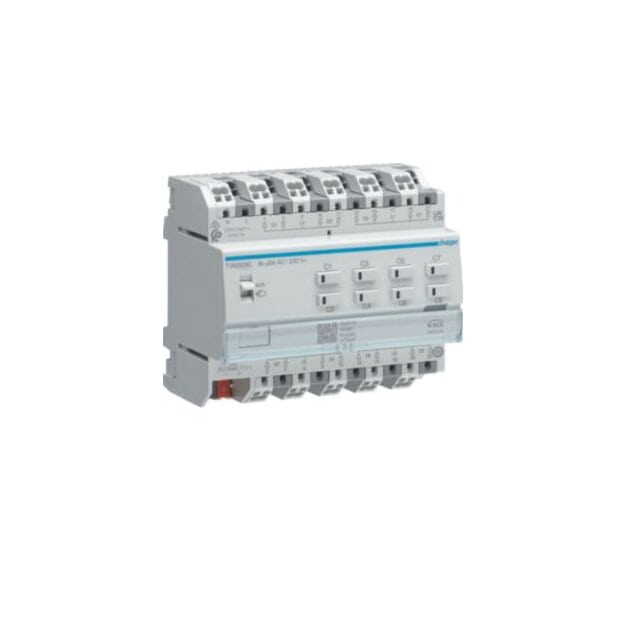 Hager TYAS628C Rollladen-/Jalousieaktor 8-fach KNX 230V