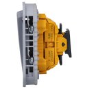 Legrand 069511L Plexo New Einsatz Wechselschalter 10 AX, Steckklemmen (SL), IP 55, IK 08, Grau