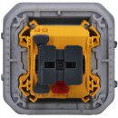 Legrand 069511L Plexo New Einsatz Wechselschalter 10 AX, Steckklemmen (SL), IP 55, IK 08, Grau