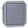 Legrand 069542L Plexo New Einsatz Taster beleuchtet 10 A, Steckklemmen (SL), IP 55, IK 08, Grau