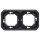 Legrand 069607L Plexo New FRUP 2-fach Tragring, horizontal und vertikal in der Farbe: Anthrazit