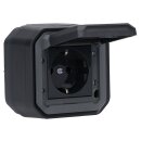Legrand 069708L Plexo New FRAP GreenUp Schutzkontakt-Steckdose SL,EB,IP44,IK08, Anthrazit