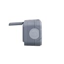 Legrand 069743L Plexo New FRAP 3-fach vorverdrahtete SSDO horizontal, SL, EB, IP44, IK 08, Grau