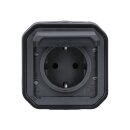 Legrand 069799L Plexo New FRAP Schutzkontakt-Steckdose Steckkle EB,IP44,IK08, Anthrazit