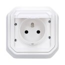 Legrand 069870L Plexo New FRUP Steckdose F/B Std Steckklemmen EB, IP55, IK 08, Ultraweiß