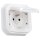 Legrand 069870L Plexo New FRUP Steckdose F/B Std Steckklemmen EB, IP55, IK 08, Ultraweiß