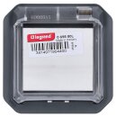 Legrand 069880L Plexo New Einsatz Mosaic Adapter mit transparentem Klappdeckel Anthrazit