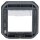 Legrand 069880L Plexo New Einsatz Mosaic Adapter mit transparentem Klappdeckel Anthrazit