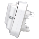 Legrand 069888L Plexo New FRUP Kabelauslass mit Zugentlastung, IP 55, Ultraweiß