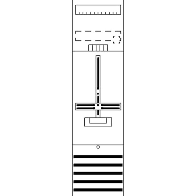 Striebel 2CPX054148R9999 DF17C1 Zählerfeld 7RE 1Z vorverdrahtet mit Zählerkreuz