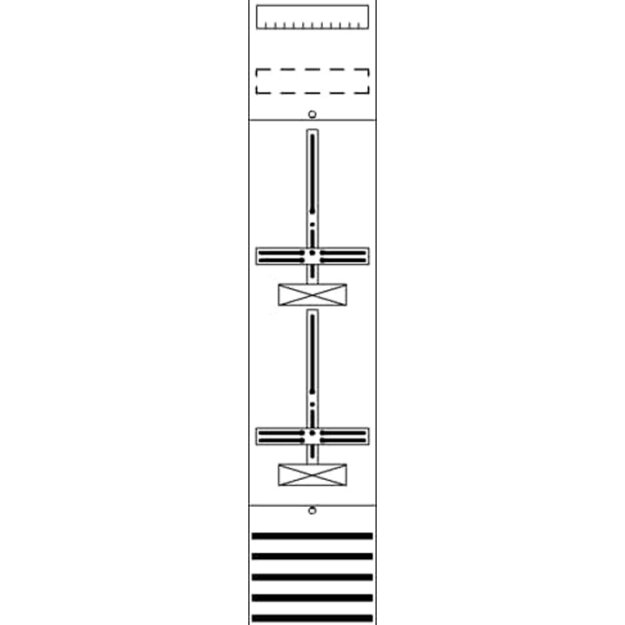 Striebel 2CPX054038R9999 FD19D Zählerfeld ohne Verdrahtung mit Dreipunkt-Befestigung 9RE