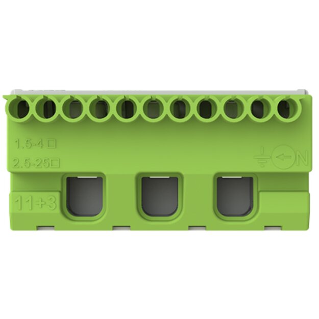 Striebel 2CPX062759R9999 ZK113G PE-Klemmenblock 11x4+3x25qmm Quick-Steckklemme