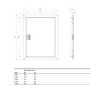 Striebel 2CPX031083R9999 BL630 Blendrahmen mit Tür...