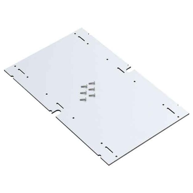 Spelsberg 79500101 Montageplatte aus melaminkaschiertem Isolierstoff Stärke 4 mm inkl. Befestigungsschrauben Grau AK MPI 1
