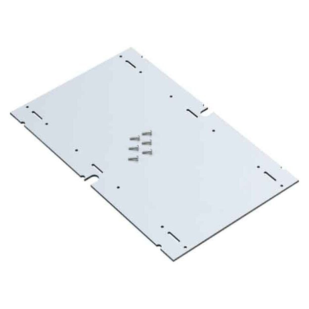 Spelsberg 79500301 Montageplatte aus melaminkaschiertem Isolierstoff Stärke 4 mm inkl. Befestigungsschrauben Grau AK MPI 3