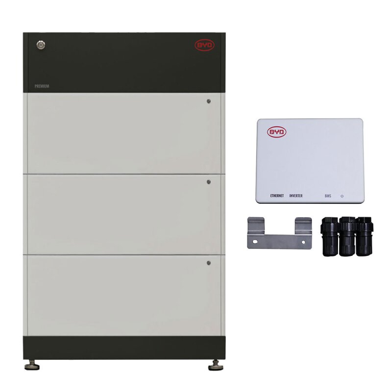 BYD B-Box Premium LVS 12.0 (12,00 kWh) (3x LVS 4.0) + BMS + BMU - 0% MwSt. (gem. § 12 Abs. 3 UStG)
