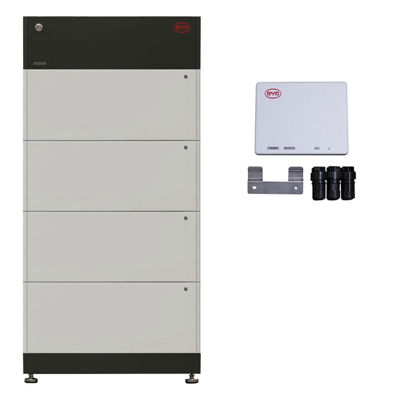 BYD B-Box Premium LVS 16.0 (16,00 kWh) (4x LVS 4.0) + BMS + BMU - 0% MwSt. (gem. § 12 Abs. 3 UStG)