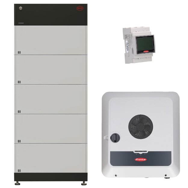 BYD B-Box HVM 13.8 13,8 kWh (5x Batteriemodul 2,76 kWh + Batteriesteuergerät) + Fronius Symo GEN24 10.0 Plus + Smart Meter TS 65A-