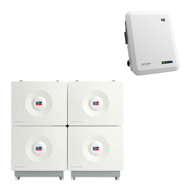 SMA Home Storage 13.1 13,12 kWh (4x à 3,2 kWh) + Sunny Tripower SE 8.0 HV-Speichersystem, nutzbar, 3-Phasig